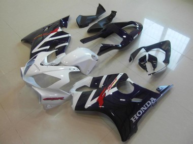 Honda CBR600 F4i Motorrad Verkleidung 2001-2003 - Weiss Glanzendes Schwarz F Sport