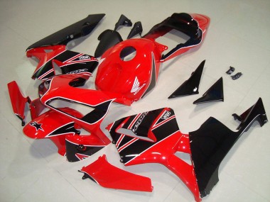 Honda CBR600RR Motorrad Verkleidungen Kit 2003-2004 - Rot Glanzendes Schwarz