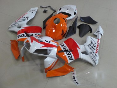 Honda CBR600RR Motorrad Verkleidungen Kit 2005-2006 - Orange Weiss Rot Glanzendes Schwarz Repsol