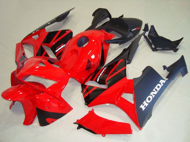 Honda CBR600RR Motorrad Verkleidung Kit 2005-2006 - Rot Schwarz