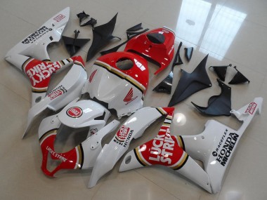Honda CBR600RR Motorrad Verkleidung 2007-2008 - Weiss Rot Lucky Strike