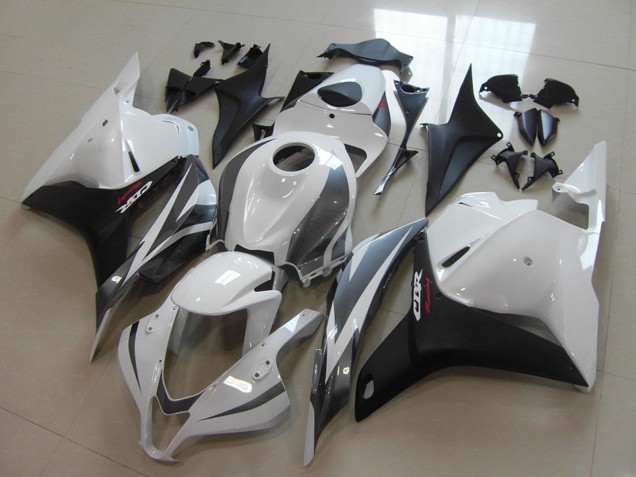 Honda CBR600RR Motorrad Verkleidung 2009-2012 - Weiss Grau Matt Schwarz