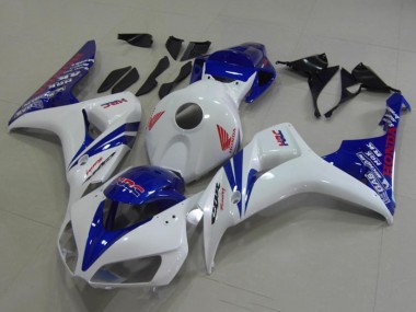 Honda CBR1000RR Motorrad Verkleidung 2006-2007 - Weiss Blau Rot HRC
