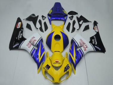 Honda CBR1000RR Motorrad Verkleidung 2006-2007 - Blau Gelb Weiss Glanzendes Schwarz Rot Nastro Azzurro
