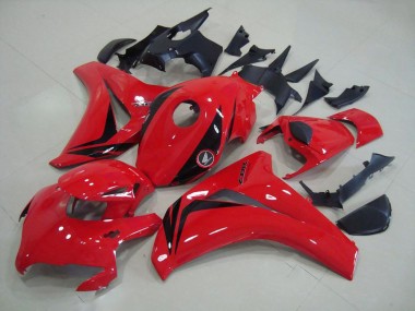 Honda CBR1000RR Motorrad Verkleidung Kit 2008-2011 - Rot Glanzendes Schwarz OEM Stil