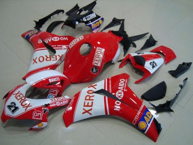 Honda CBR1000RR Motorrad Verkleidung 2008-2011 - Weiss Rot Xerox 21