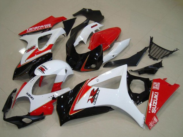 Suzuki GSXR 1000 Motorrad Verkleidung Kit 2007-2008 - Weiss Rot Schwarz