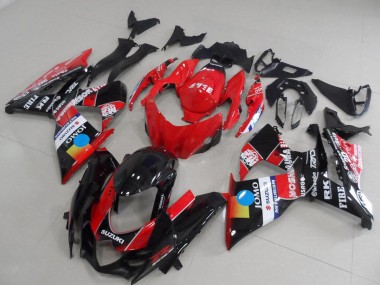 Suzuki GSXR 1000 Motorrad Verkleidung 2009-2016 - Rot Blau Gelb Schwarz JOMO