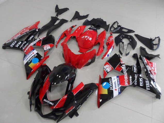 Suzuki GSXR 1000 Motorrad Verkleidung 2009-2016 - Rot Blau Gelb Schwarz JOMO