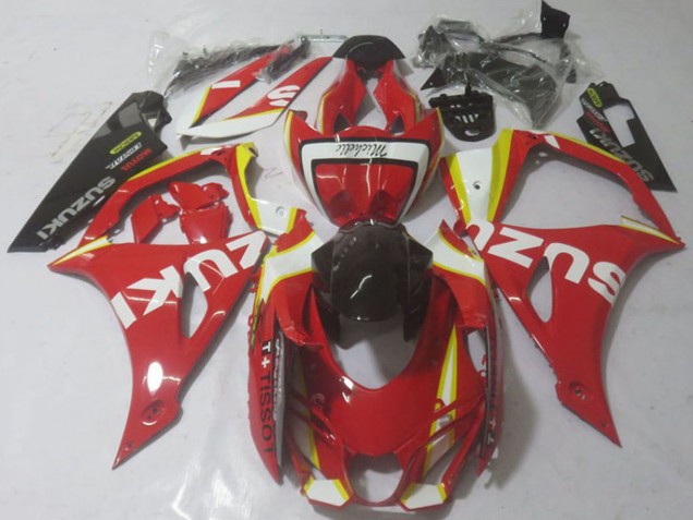 Suzuki GSXR 1000 Motorrad Verkleidung 2017-2024 - Rot Gelb Weiss