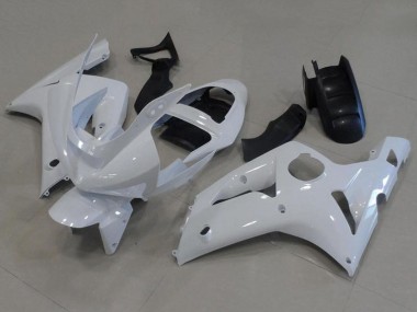 Kawasaki ZX6R Motorrad Verkleidung 2003-2004 - Weiss