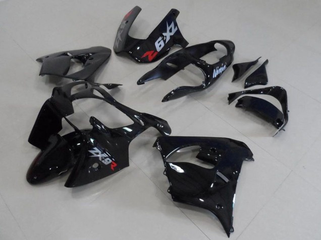 Kawasaki ZX9R Motorrad Verkleidung 2000-2001 - Glanzendes Schwarz