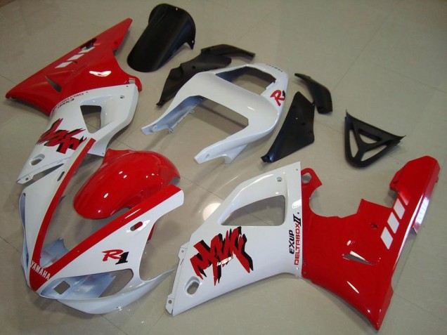 Yamaha YZF R1 Motorrad Verkleidung 2000-2001 - Weiss Rot