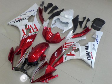Yamaha YZF R6 Motorrad Verkleidung 2006-2007 - Weiss Rot Fiat Yamalube