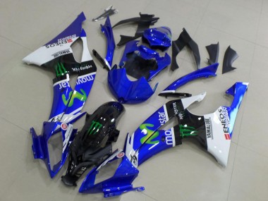 Yamaha YZF R6 Motorrad Verkleidung 2008-2016 - Weiss Blau Glanzendes Schwarz Grun Monster MoviStar