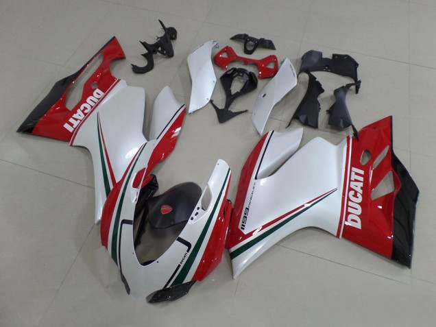 Ducati 1199 Motorrad Verkleidung Kit 2011-2014 - Weiss Rot Schwarz Grun