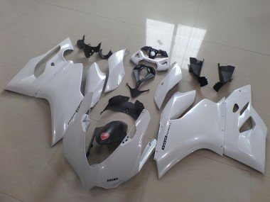 Ducati 1199 Motorrad Verkleidung 2011-2014 - Weiss Schwarz