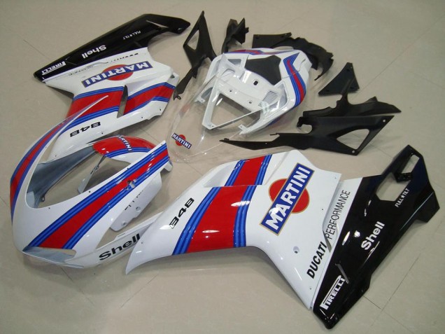 Ducati 848 Motorrad Verkleidung 2007-2014 - Weiss Rot Grun Glanzendes Schwarz Martini