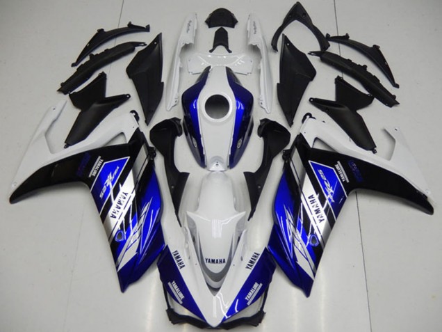 Yamaha YZF R3 Motorrad Verkleidung 2015-2018 - Weiss Blau Schwarz Yamalube