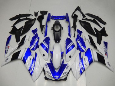Yamaha YZF R3 Motorrad Verkleidung 2015-2018 - Weiss Blau Schwarz Yamalube ENEOS