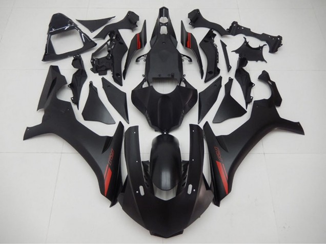 Yamaha YZF R1 Motorrad Verkleidung 2015-2019 - Matt Schwarz Rot