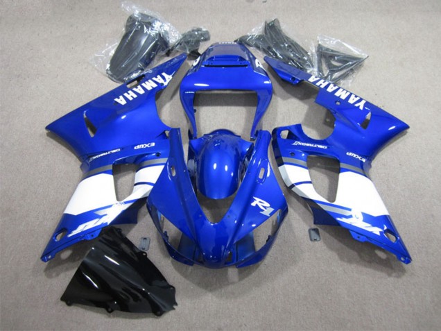 Yamaha YZF R1 Motorrad Verkleidung 1998-1999 - Blau Weiss mit Aufkleber