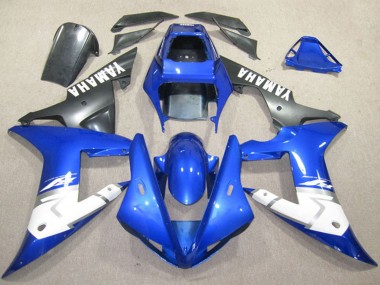 Yamaha YZF R1 Motorrad Verkleidung 2002-2003 - Blau Weiss Matt Schwarz