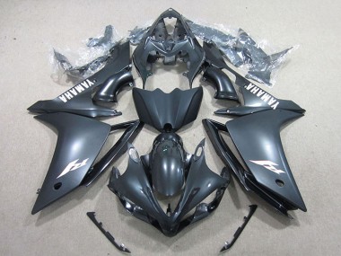 Yamaha YZF R1 Motorrad Verkleidung 2007-2008 - Matt Schwarz Weiss Aufkleber