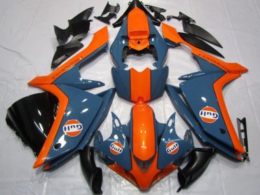 Yamaha YZF R1 Motorrad Verkleidung 2007-2008 - Dunkel Blau Orange Gulf