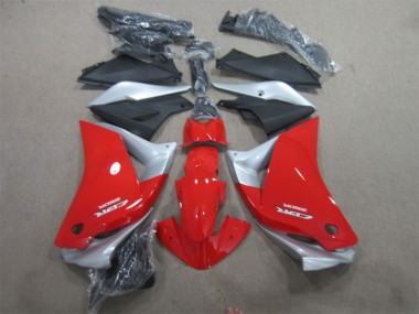 Honda CBR125R Motorrad Verkleidung 2011-2016 - Silber Rot Matt Schwarz