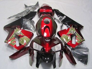 Honda CBR600RR Motorrad Verkleidung 2005-2006 - Schwarz Rot