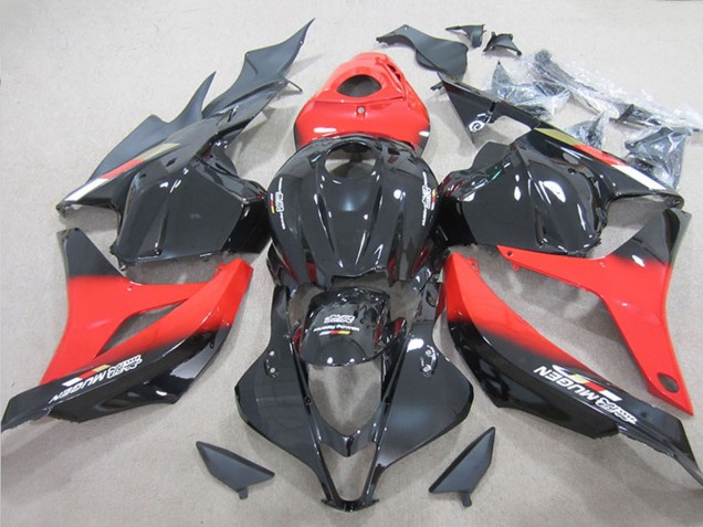 Honda CBR600RR Motorrad Verkleidung 2009-2012 - Rot Glanzendes Schwarz