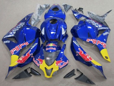 Honda CBR600RR Motorrad Verkleidung 2009-2012 - Blau Gelb Red Bull