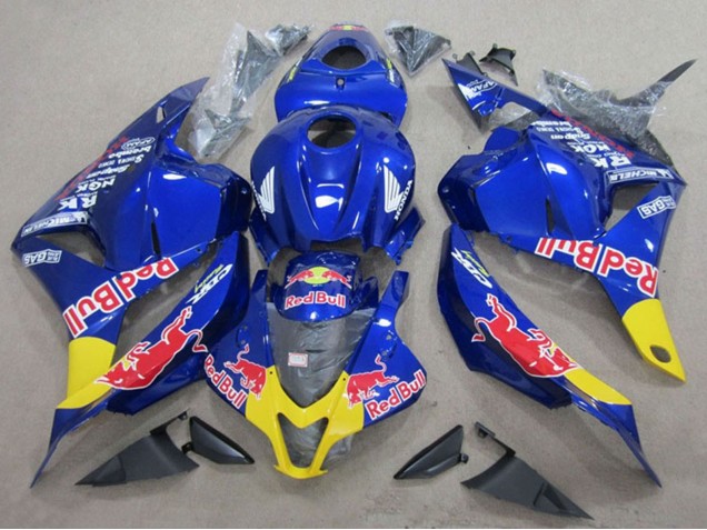 Honda CBR600RR Motorrad Verkleidung 2009-2012 - Blau Gelb Red Bull