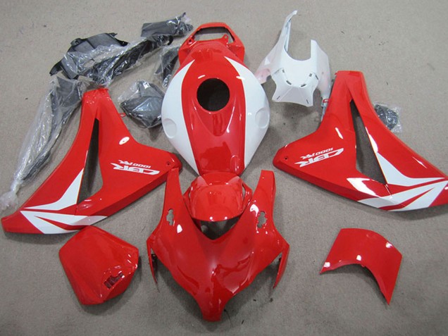 Honda CBR1000RR Motorrad Verkleidung 2008-2011 - Weiss Rot Fireblade