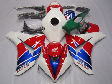 Honda CBR1000RR Motorrad Verkleidung 2008-2011 - Weiss Rot Blau Rennen