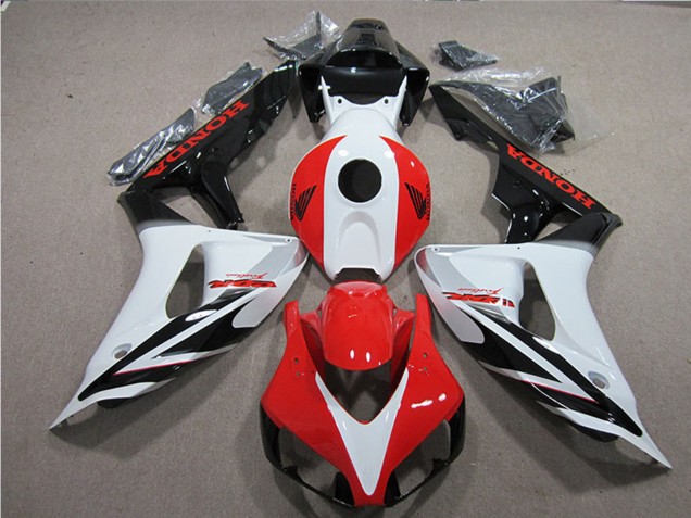 Honda CBR1000RR Motorrad Verkleidung 2006-2007 - Weiss Rot Glanzendes Schwarz Fireblade