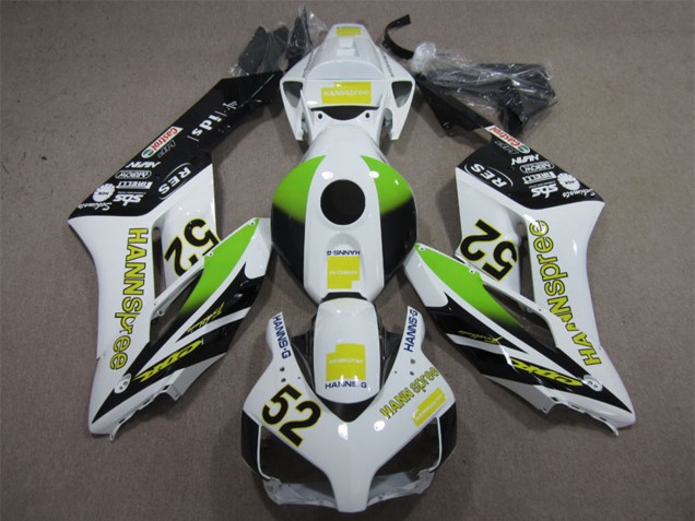 Honda CBR1000RR Motorrad Verkleidung 2004-2005 - Weiss Gelb Grun Glanzendes Schwarz Hannspree 52