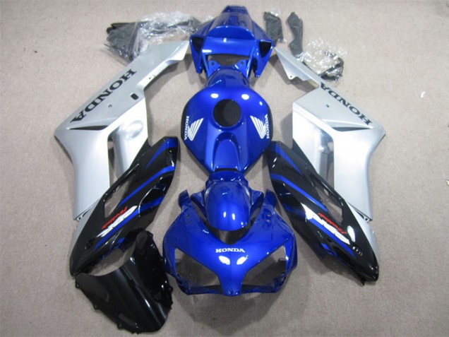 Honda CBR1000RR Motorrad Verkleidung 2004-2005 - Silber Blau Glanzendes Schwarz