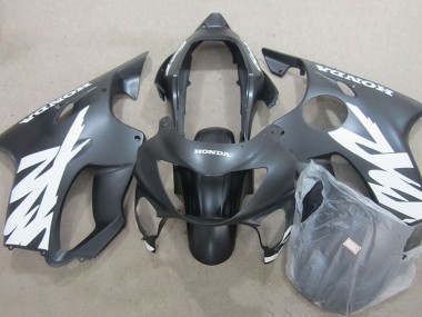 Honda CBR600 F4 Motorrad Verkleidung 1999-2000 - Matt Schwarz Rot Aufkleber