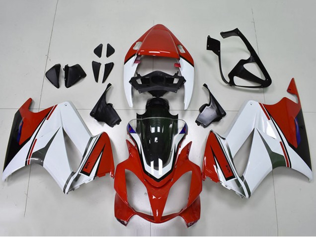 Honda VFR 800 Motorrad Verkleidung 2002-2013 - Weiss Rot Glanzendes Schwarz