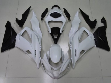 Kawasaki ZX6R Motorrad Verkleidung 2013-2018 - Weiss Schwarz 636