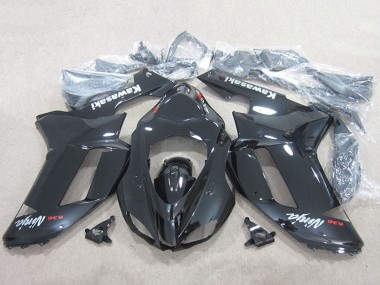 Kawasaki ZX6R Motorrad Verkleidung 2007-2008 - Schwarz Ninja 636