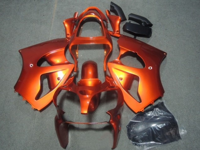 Kawasaki ZX6R Motorrad Verkleidung 2000-2002 - Orange