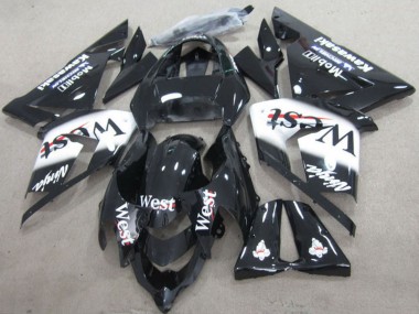 Kawasaki ZX10R Motorrad Verkleidung 2004-2005 - Schwarz West Ninja