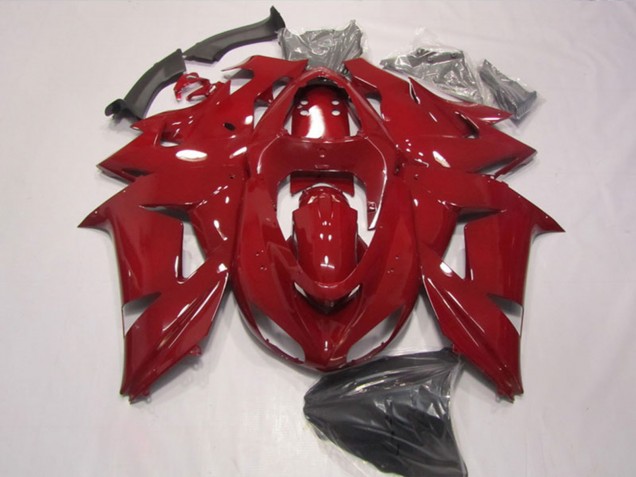 Kawasaki ZX10R Motorrad Verkleidung 2006-2007 - Rot
