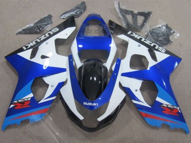 Suzuki GSXR 600 Motorrad Verkleidung 2004-2005 - Weiss Blau Rot