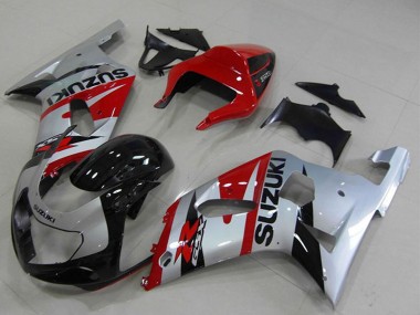 Suzuki GSXR 750 Motorrad Verkleidung 2001-2003 - Rot Silber Schwarz