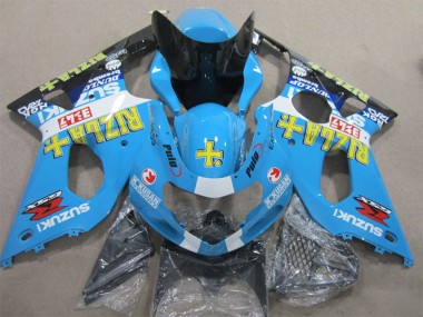 Suzuki GSXR 1000 Motorrad Verkleidung 2000-2002 - Blau Gelb Weiss Schwarz Rizla