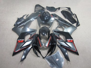 Suzuki GSXR 1000 Motorrad Verkleidung Kit 2005-2006 - Schwarz Grau Rot